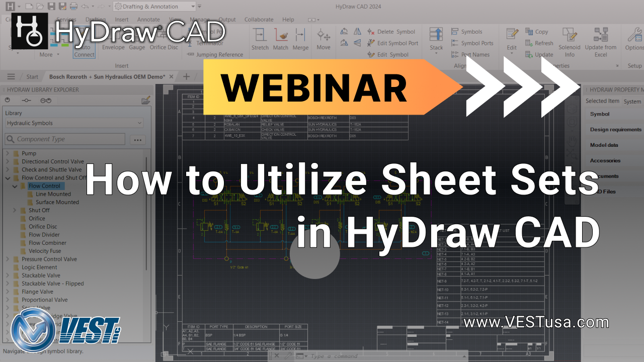 How to Utilize Sheet Sets in HyDraw CAD